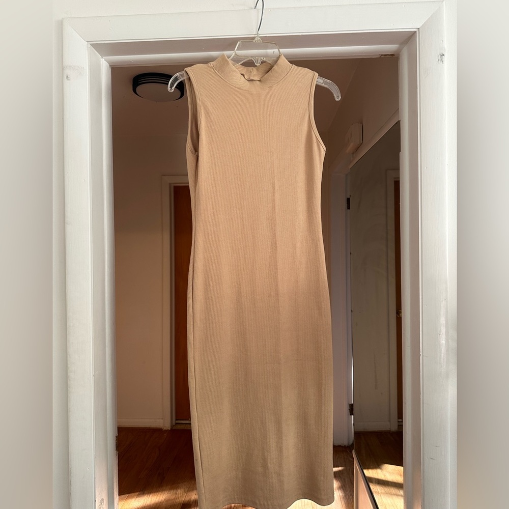 New Nude Nasty Gal midi Length with open back
